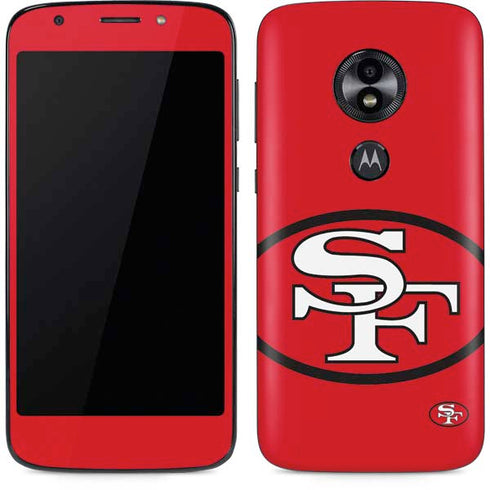 NFL San Francisco 49ers Retro Logo Moto E5 Play Skin